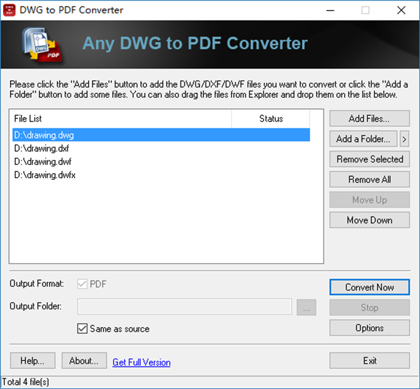 #1. DWG to PDF Converter (AnyDWG) (Windows) De: AnyDWG Software