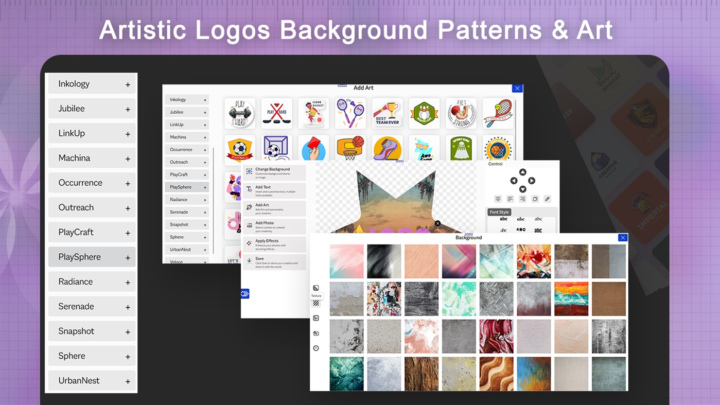 #6. Logo Maker & Art Design Creator (Windows) Podle: White Peacock