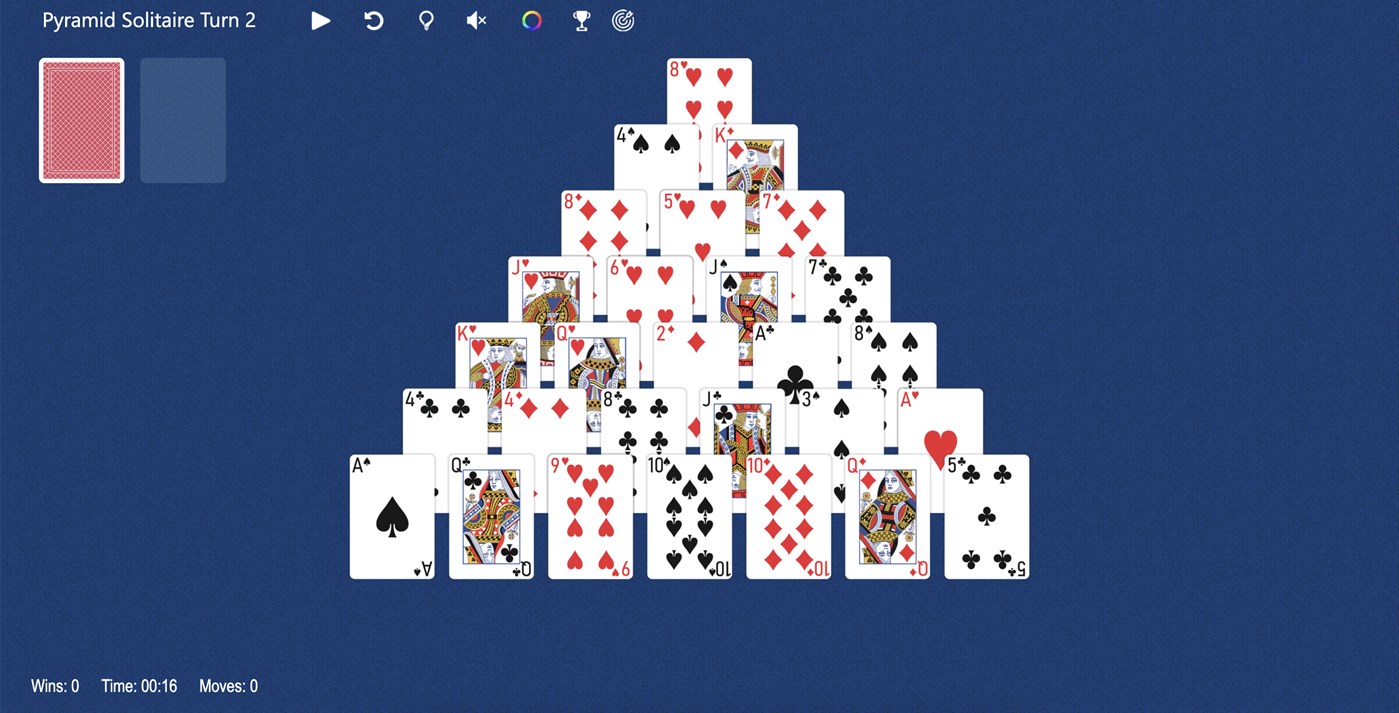 #2. Pyramid Solitaire Turn 2 (Windows) 由: Solitairen