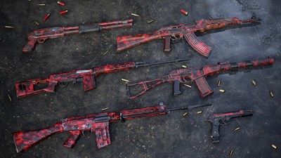Insurgency: Sandstorm - Red Dark Weapon Skin Set — скриншот 1