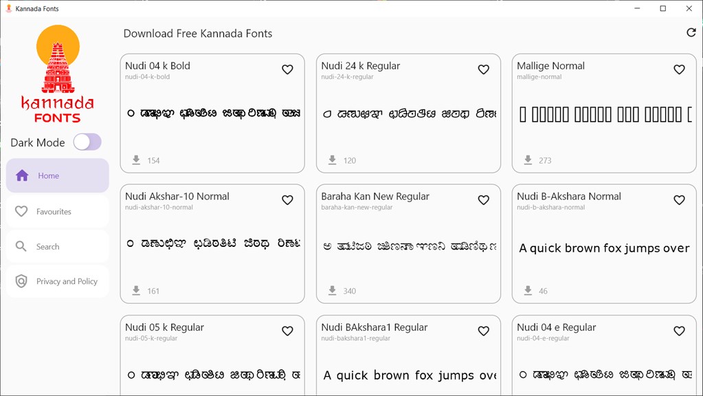 All Kannada Fonts - Microsoft Apps