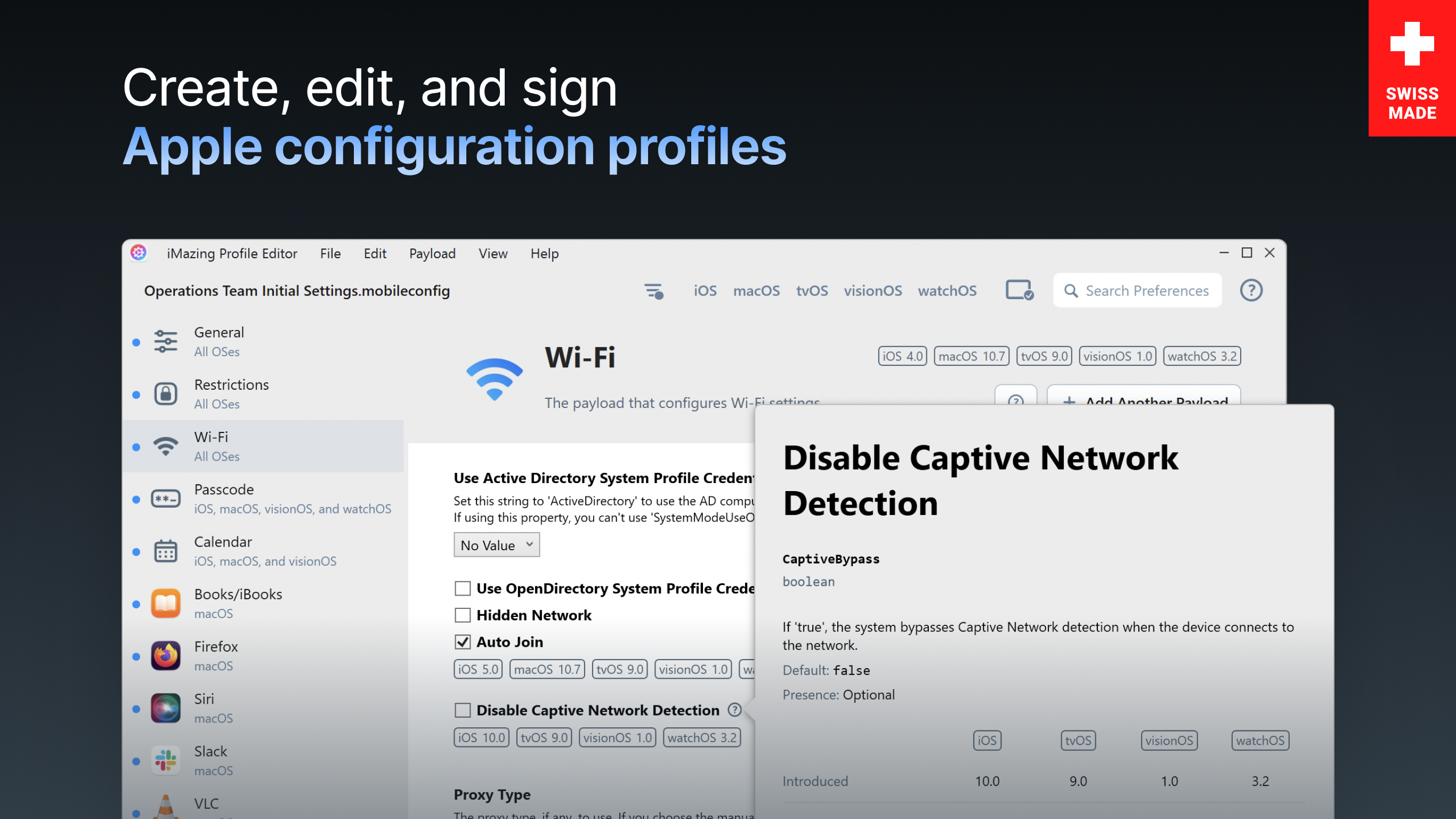 iMazing Profile Editor screenshot
