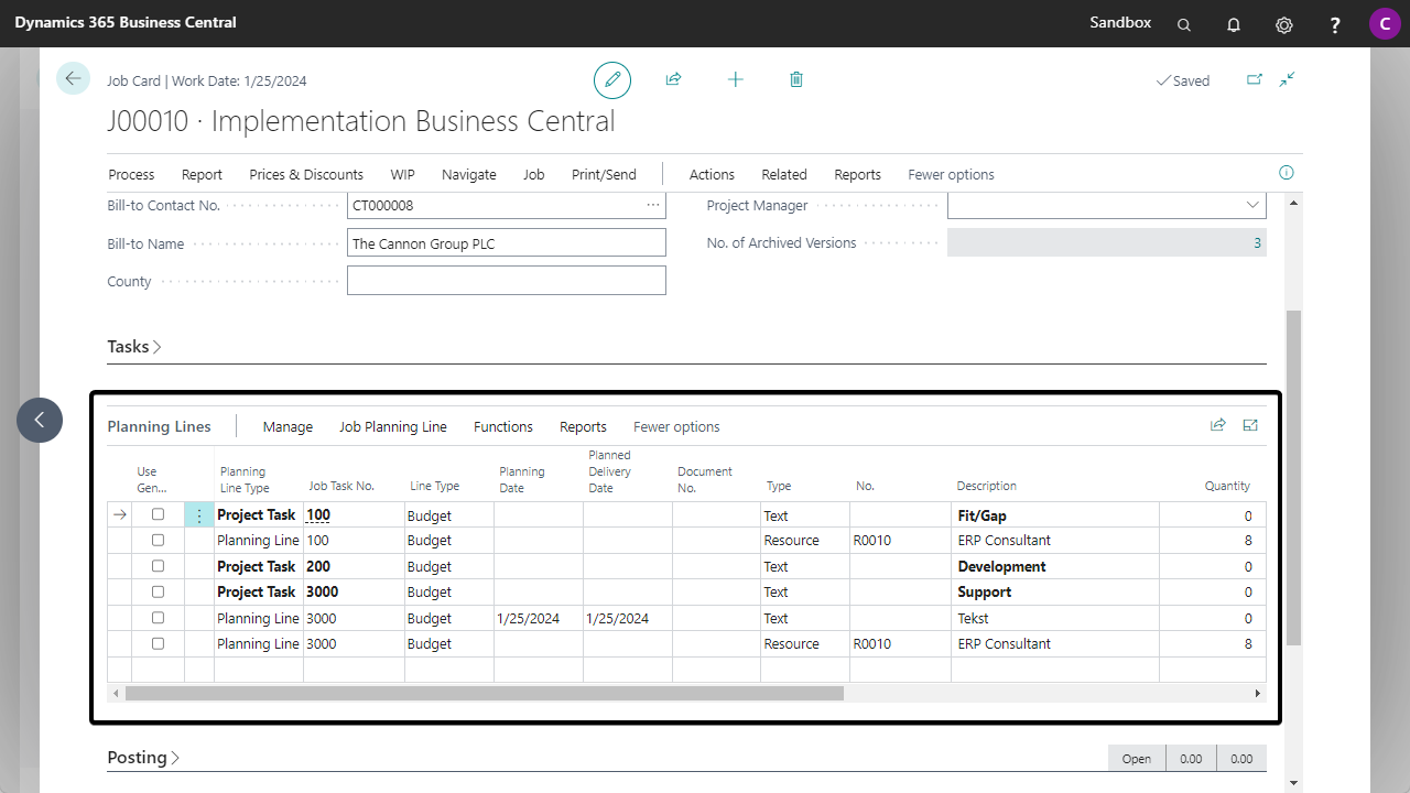 Snapshot 1 of Project Templates