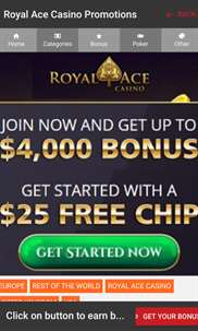 Royal Ace Casino Mobile Guide screenshot 1