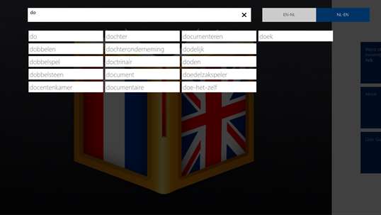 Dutch<>English Dictionary screenshot 1