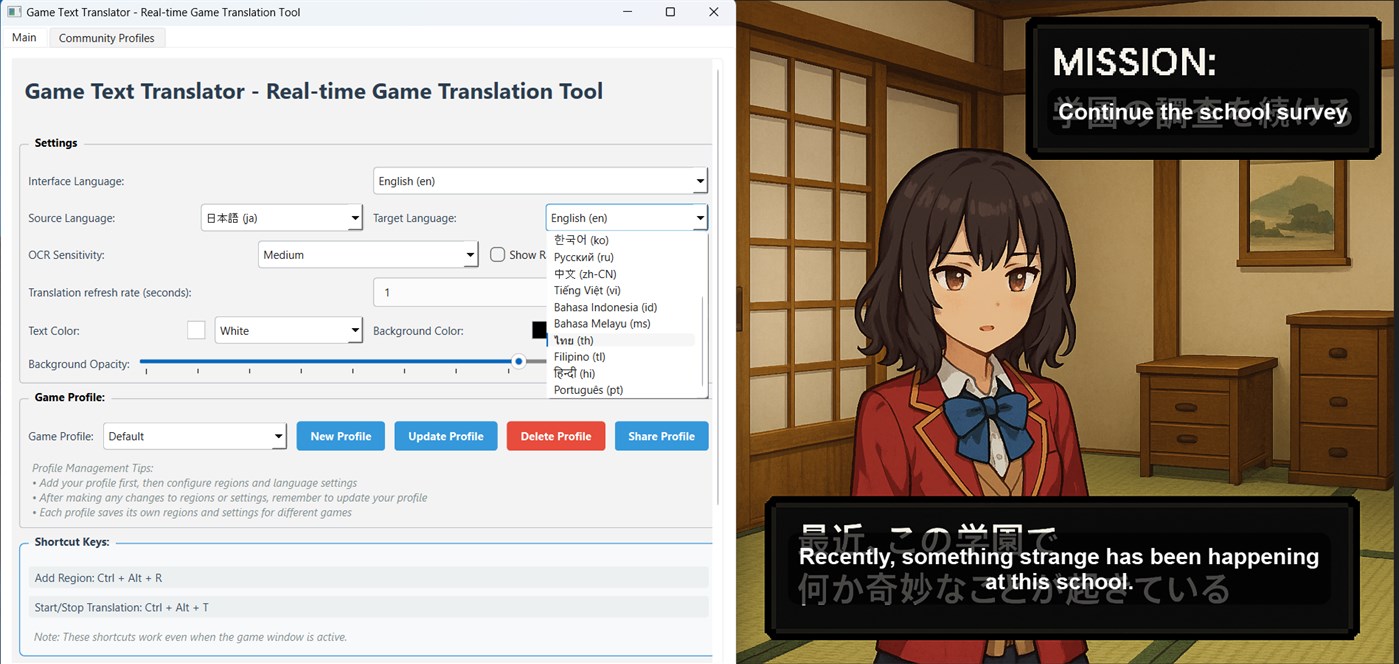 #1. Game Text Translator (Windows) Von: Kırtay Interactive