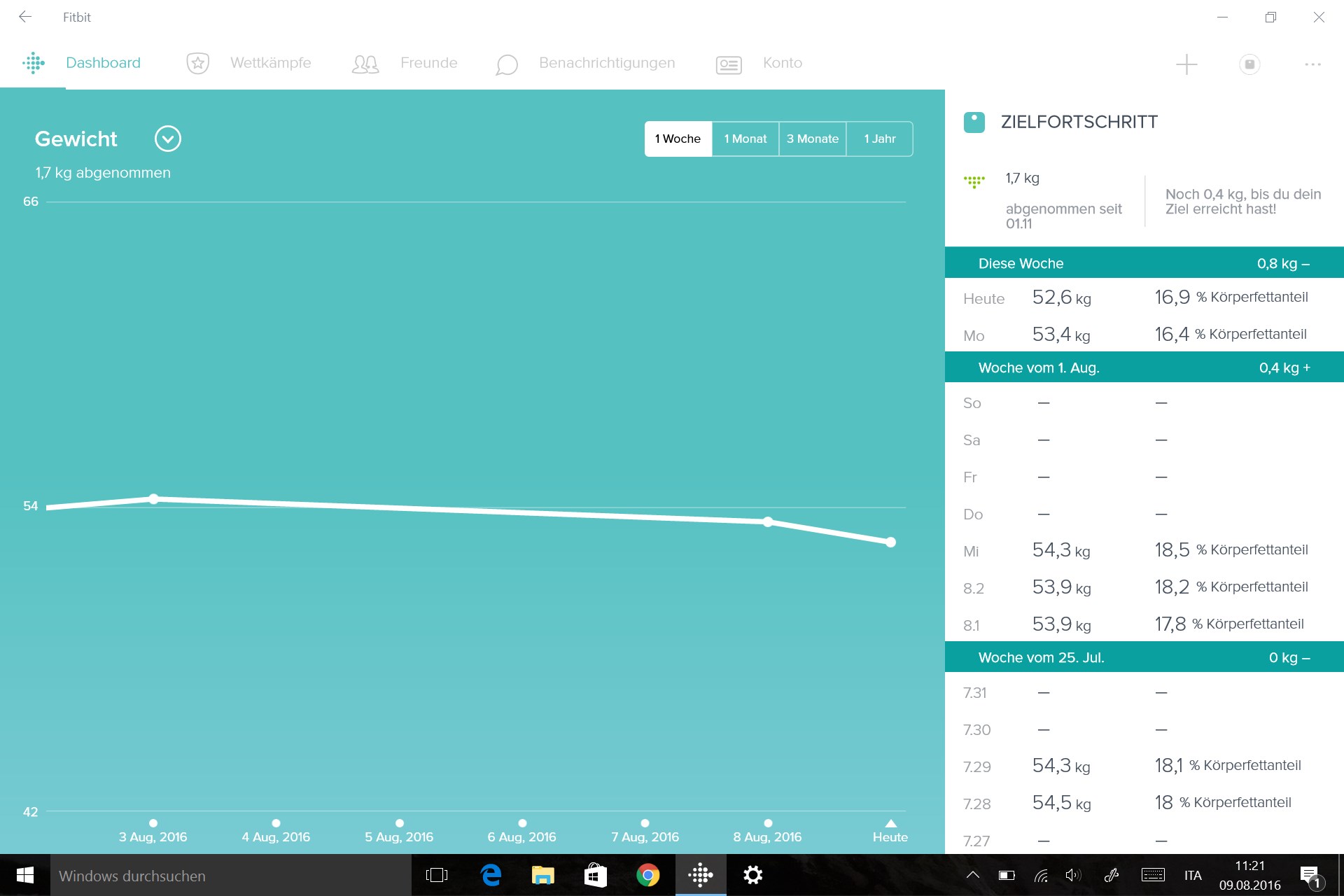 Fitbit Screenshot