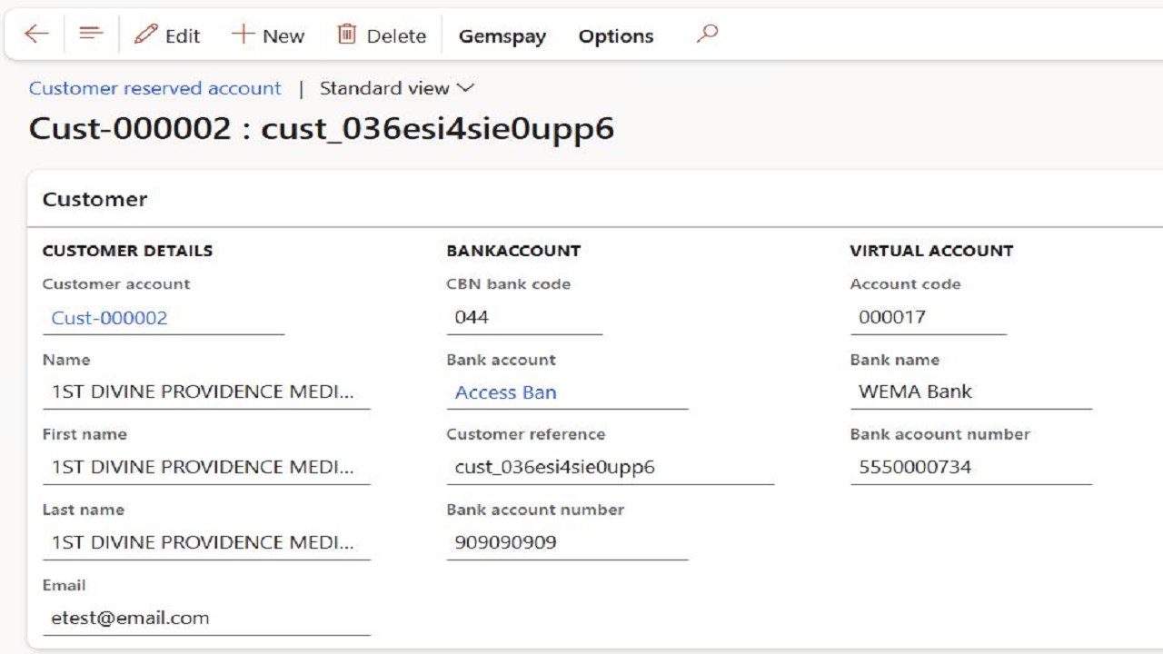 Snapshot 3 of Gemspay payment and collection solution