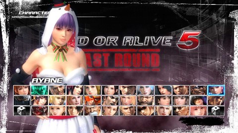 DEAD OR ALIVE 5 Last Round Ayane Christmas Costume