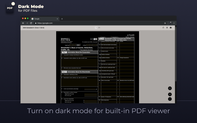 Dark mode for PDF files