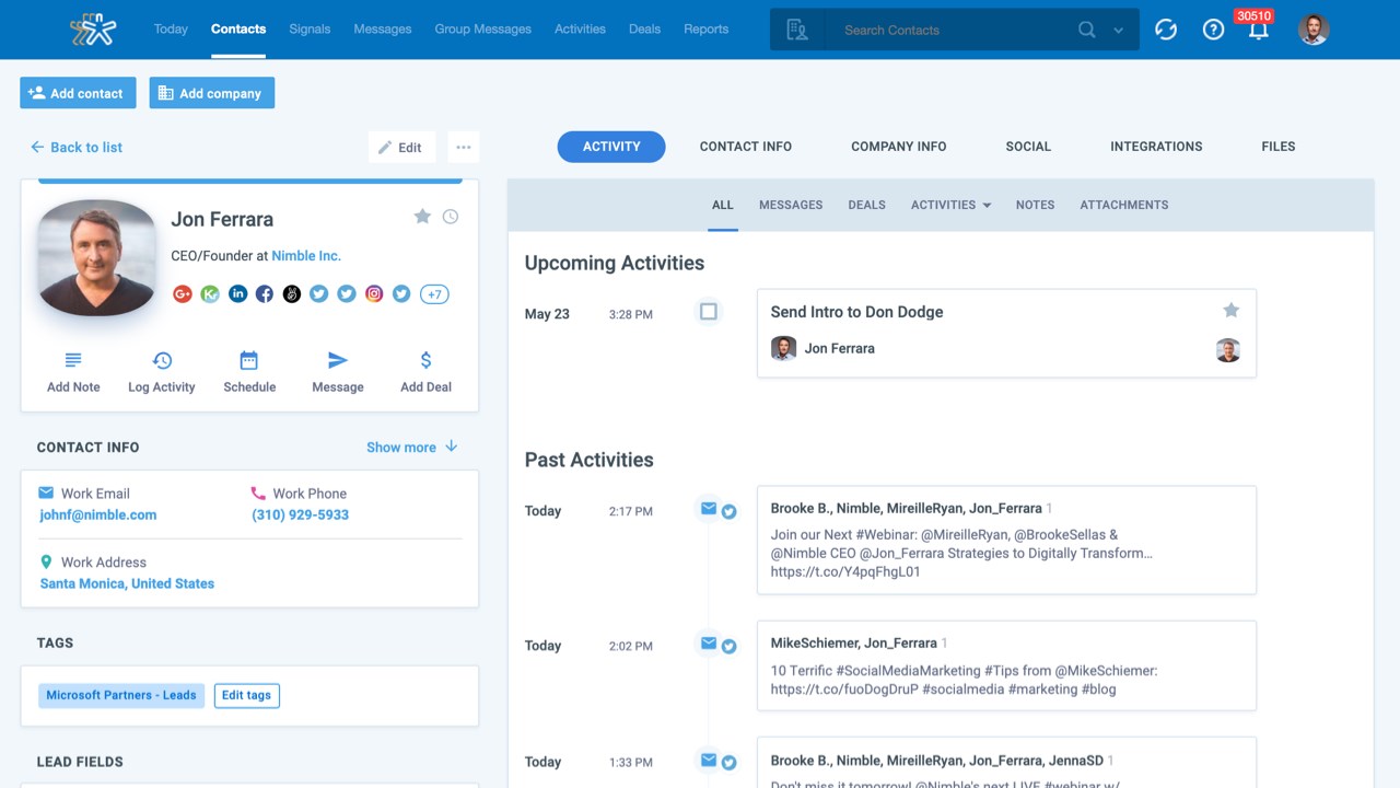 Snapshot 2 of Nimble CRM