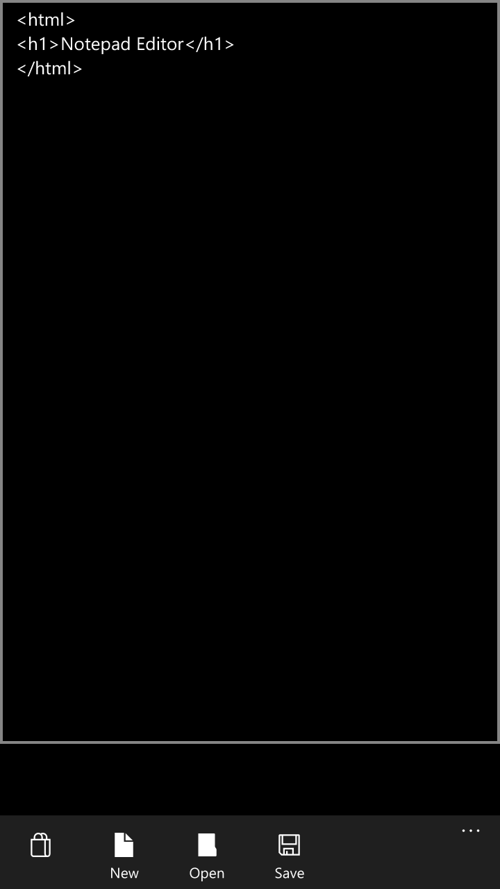 Notepad Editor screenshot