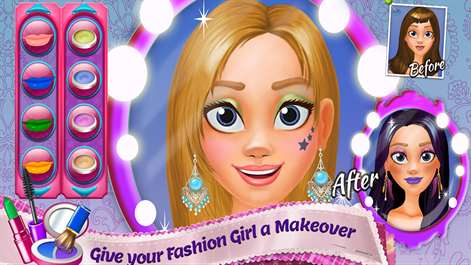 Design It! - Outfit Maker for Fashion Girls Makeover : Dress Up, Make Up and Tailor Screenshots 1