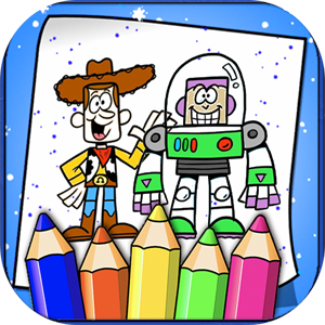Toy Coloring Story Book