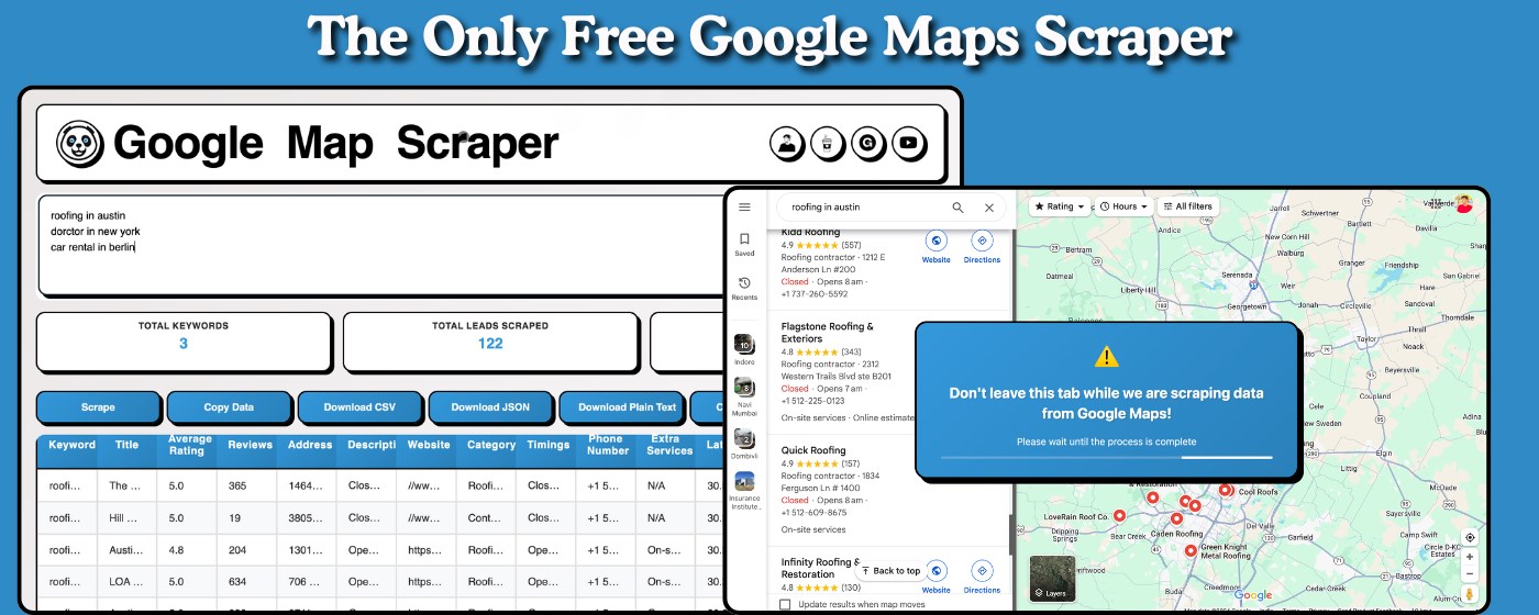 Bolt's Google Maps Scraper