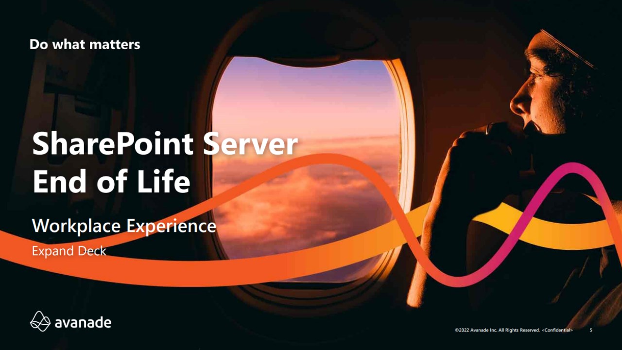 Snapshot 1 of Avanade SharePoint EOL Modernization 12 WK Imp