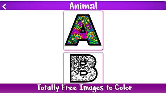 Alphabets Coloring Book Pages screenshot 1