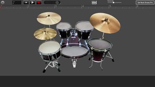 Rock Drums Lite screenshot 1