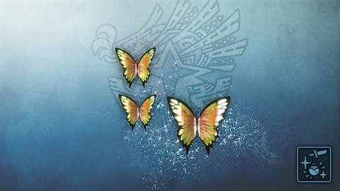 Кулон: призрачные нефритовые бабочки