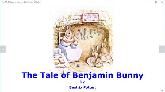 The Tale Of Benjamin Bunny, by Beatrix Potter - Slideshow screenshot 4