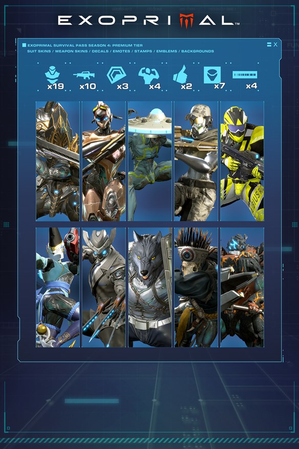 Exoprimal Survival Pass Season 4: Premium Tier Xbox Series X|S and Xbox One cover art