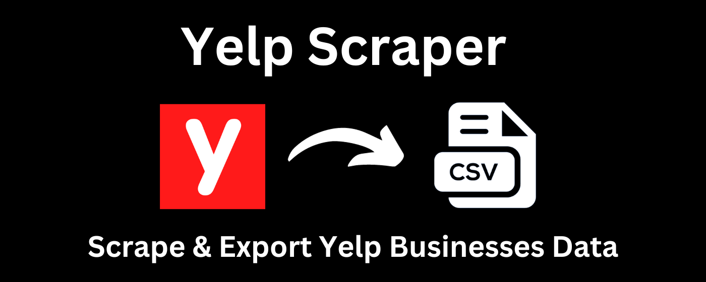 Yelp Scraper marquee promo image