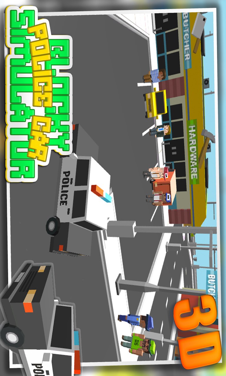 Obrázek 9 Blocky Police Car Simulator windows