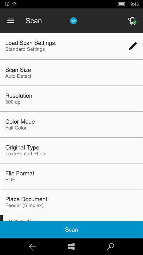Konica Minolta Mobile Print Screenshots 2