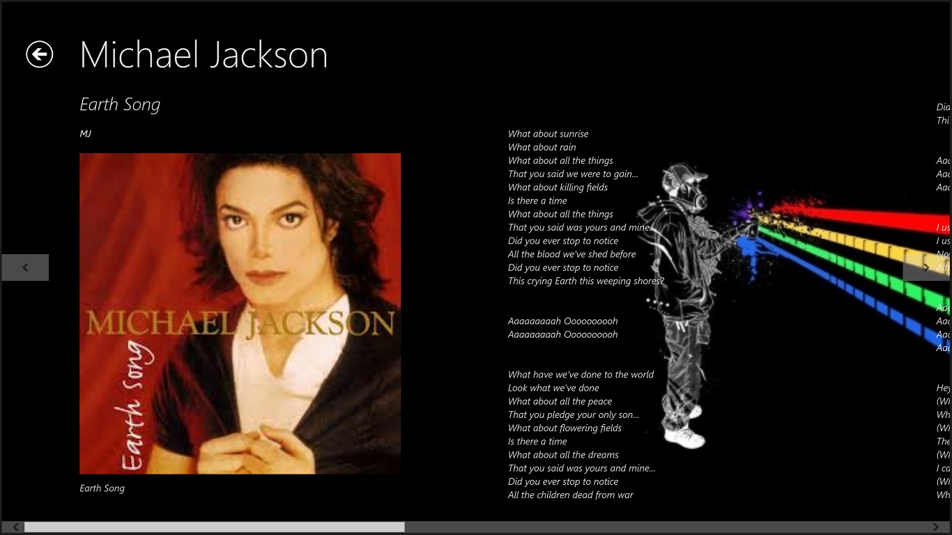 Майкл Джексон песнь земли