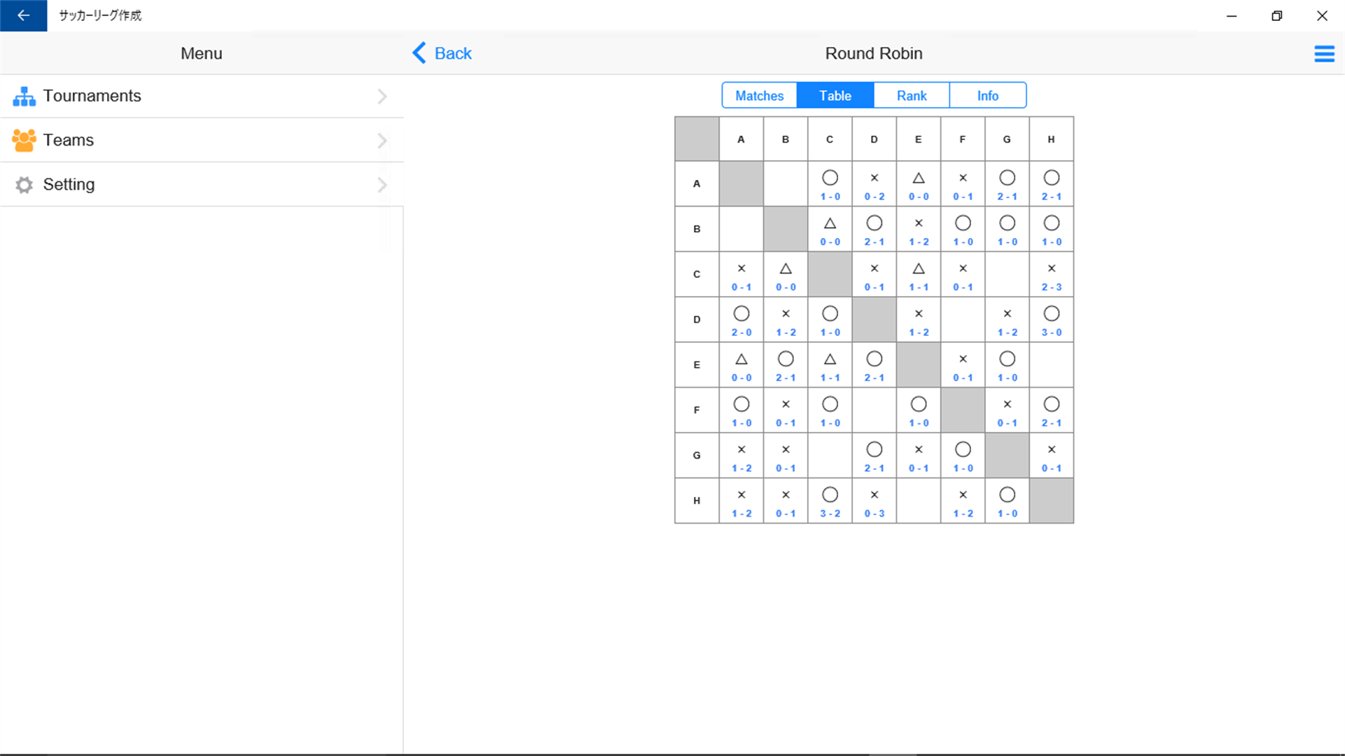 Football Tournament Maker - Aplikace Microsoft