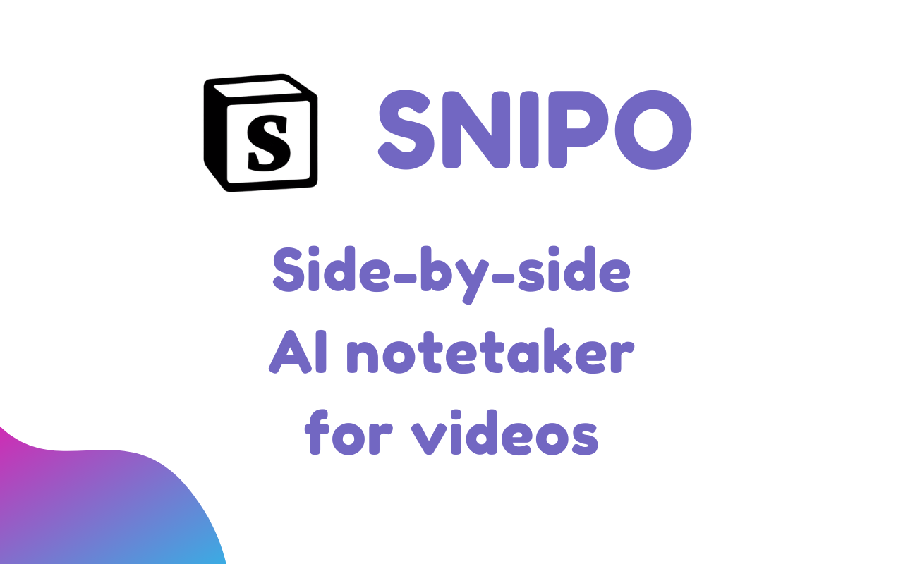 YouTube Notes to Notion with Udemy, Coursera, BiliBili and more by Snipo