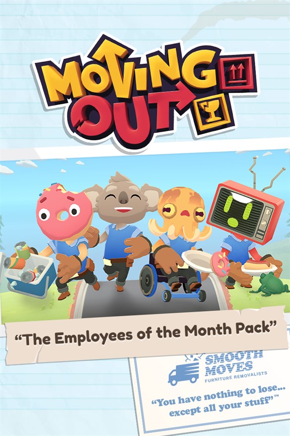 Moving Out - The Employees of the Month Pack Xbox Series X|S and Xbox One cover art