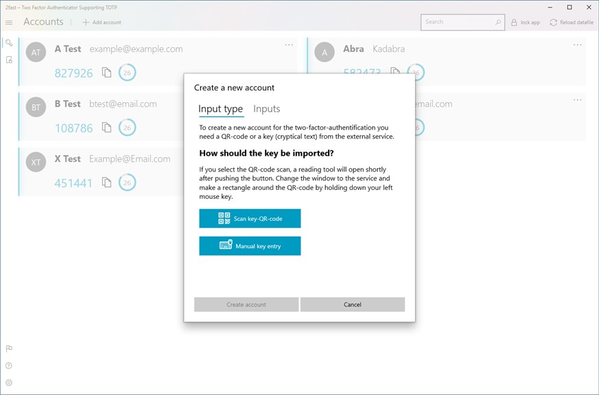 2fast &ndash; Two Factor Authenticator_3
