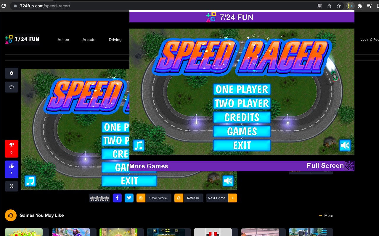 Speed Racers Game - Html5 Game