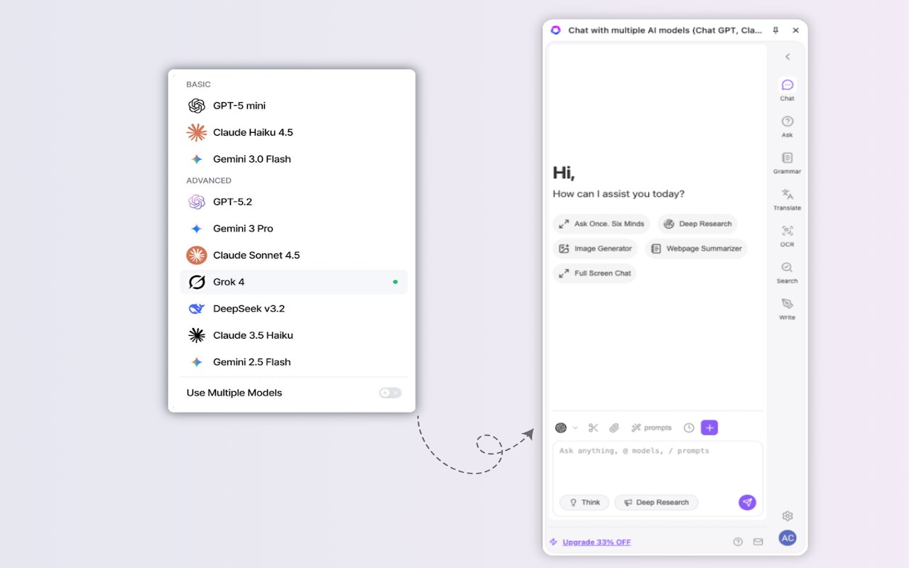 Chat GPT Sidebar - All-in-One AI Chat