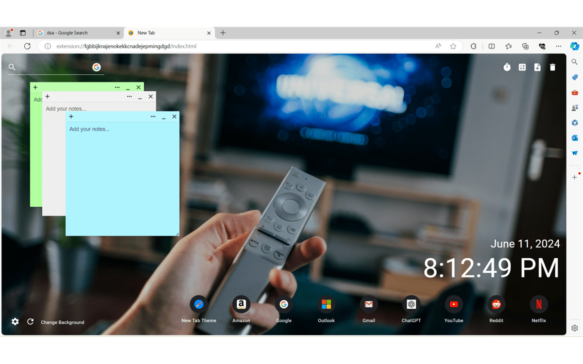 Delux TV Wallpaper New Tab
