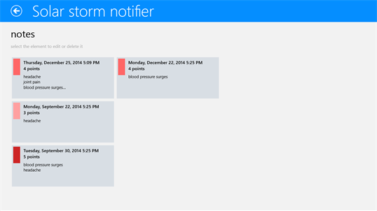 Solar storm notifier screenshot 3