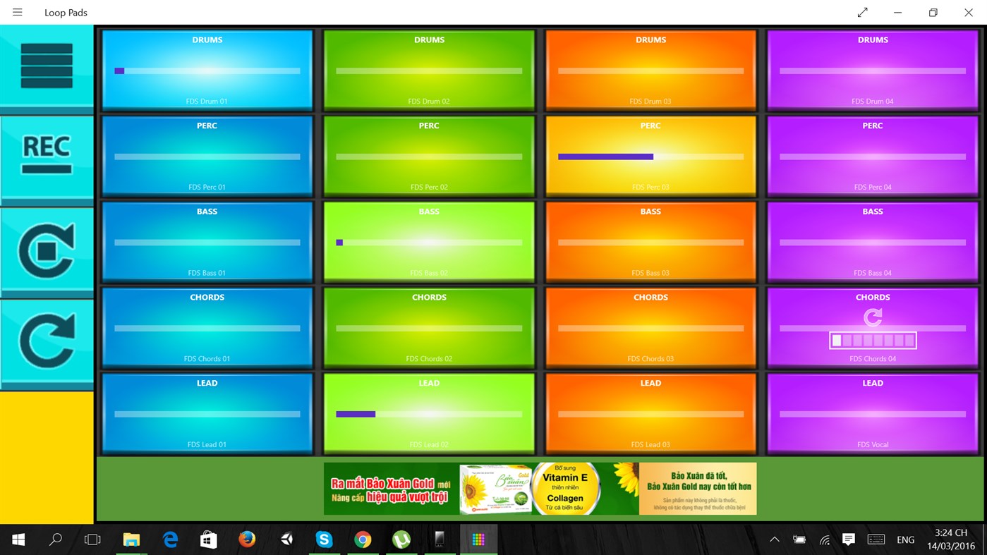 #6. Electric Loop Pads (Windows) By: JetSoft Studio
