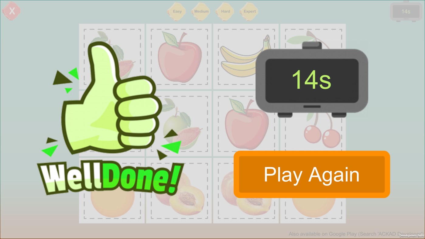 #6. Memory Game for All (Windows) Przez: ACKAD Developer