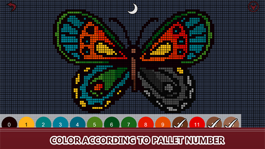 Tattoo Color By Number: Pixel Art, Adult Coloring Book screenshot 2