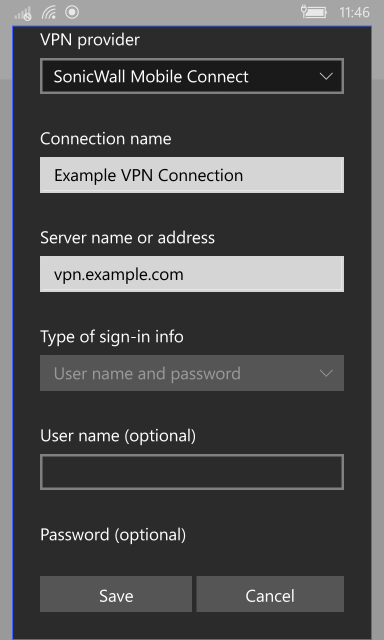 sonicwall mobile connect windows 10