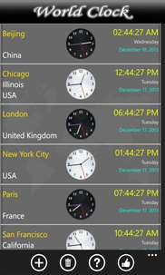 World Clock screenshot 1