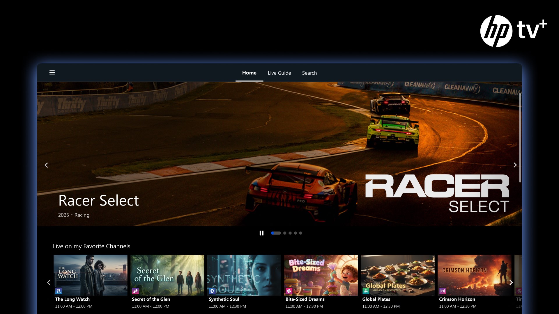 HP TV+ screenshot