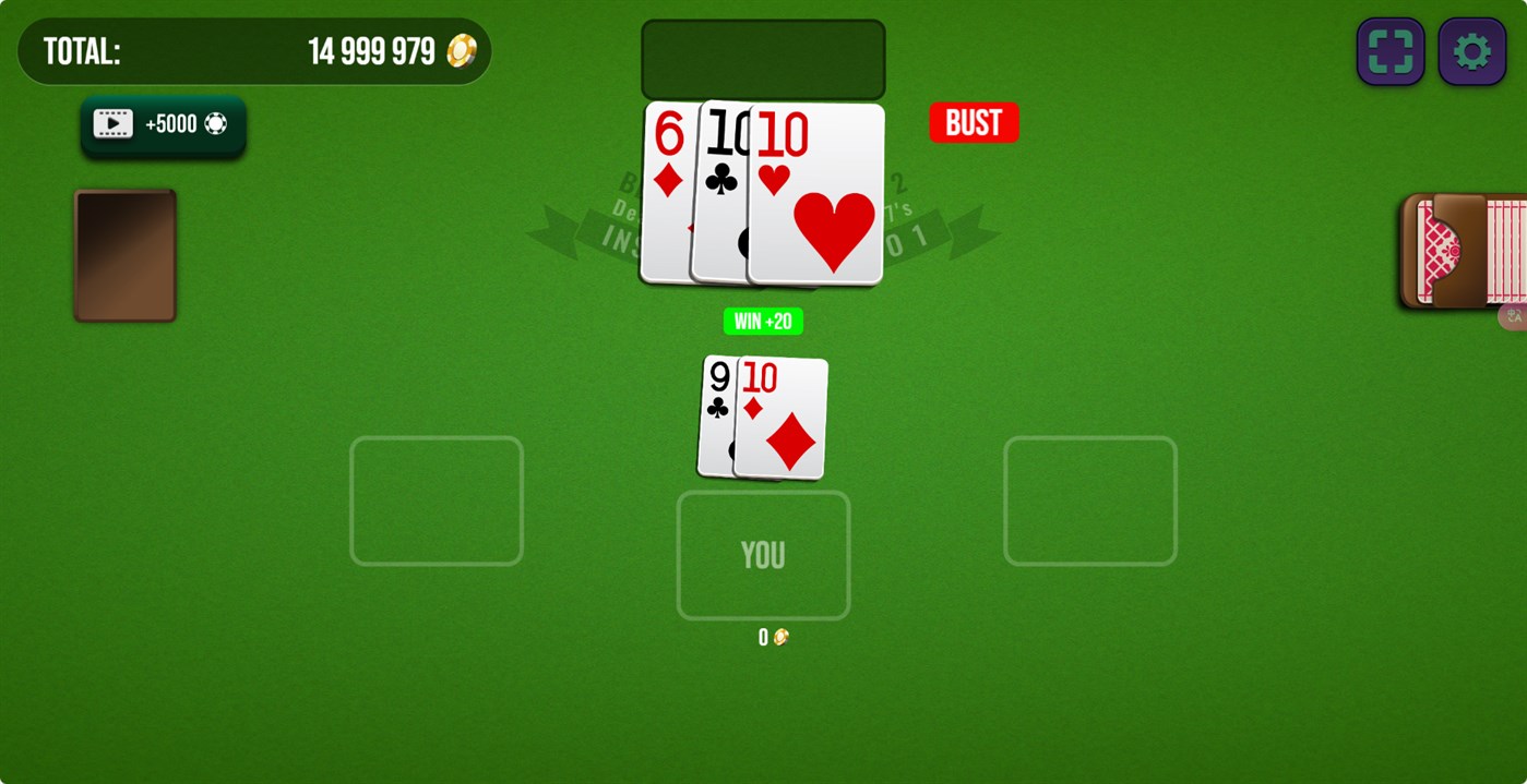 #3. Lucky Vegas Blackjack (Windows) By: FIRE GAME