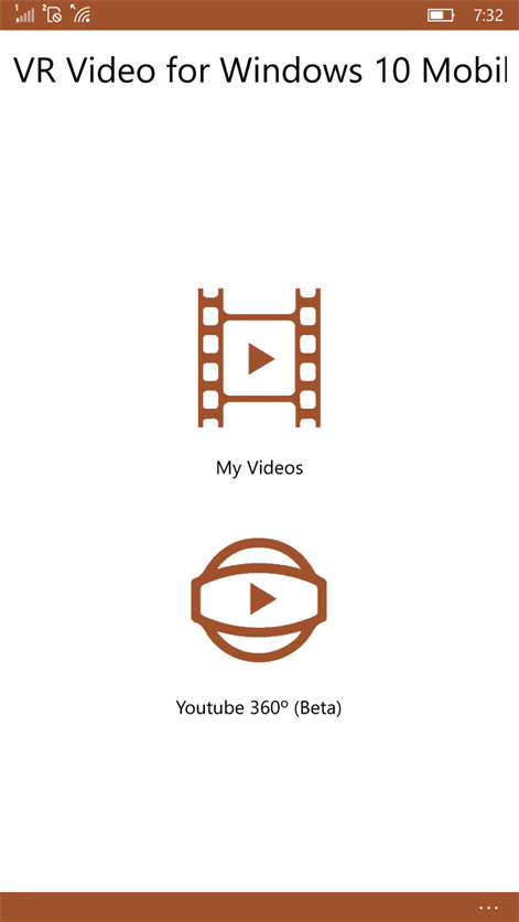 VR Video for Windows 10 Mobile Screenshots 1