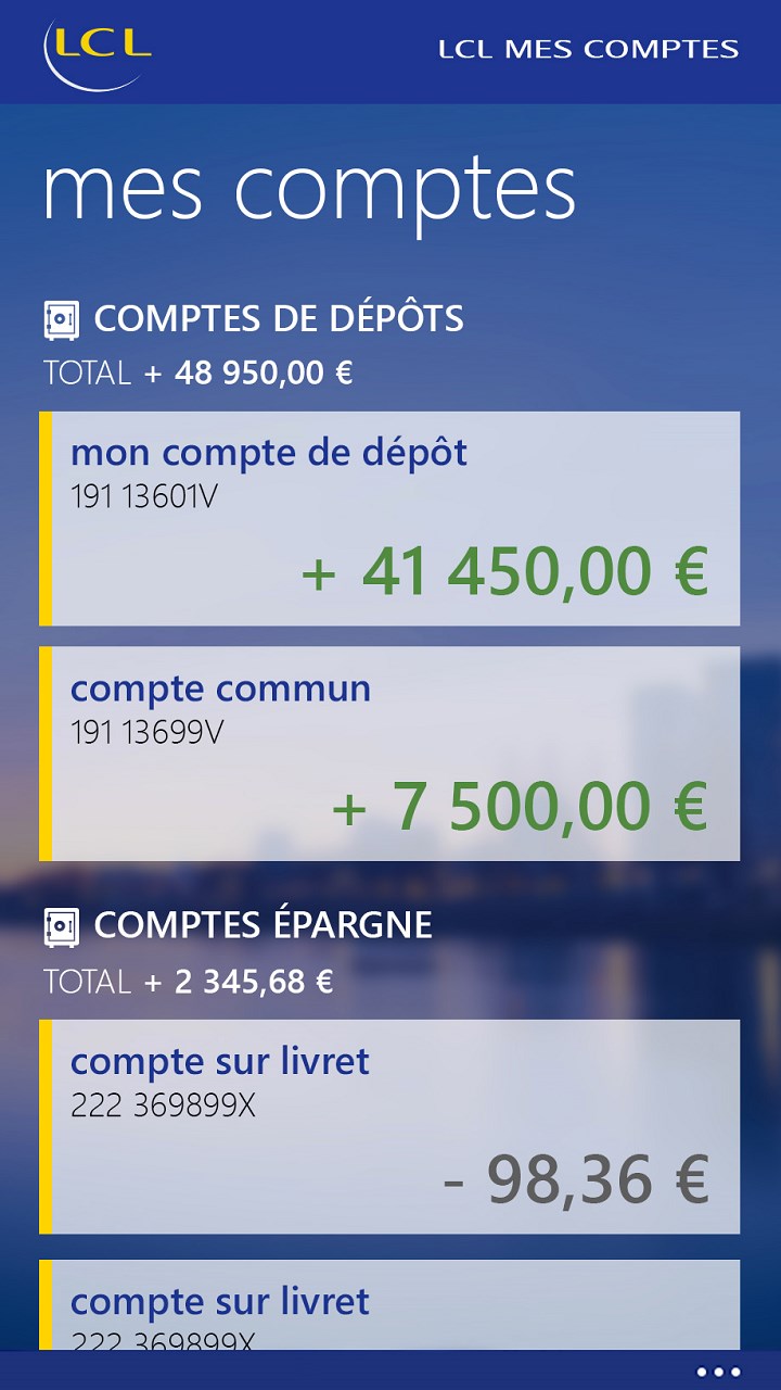 Mes Appels Vont Directement Sur Ma Messagerie Mes comptes - LCL Banque et Assurance for Windows 10 Mobile