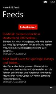 RSS_Reader_Heise screenshot 1