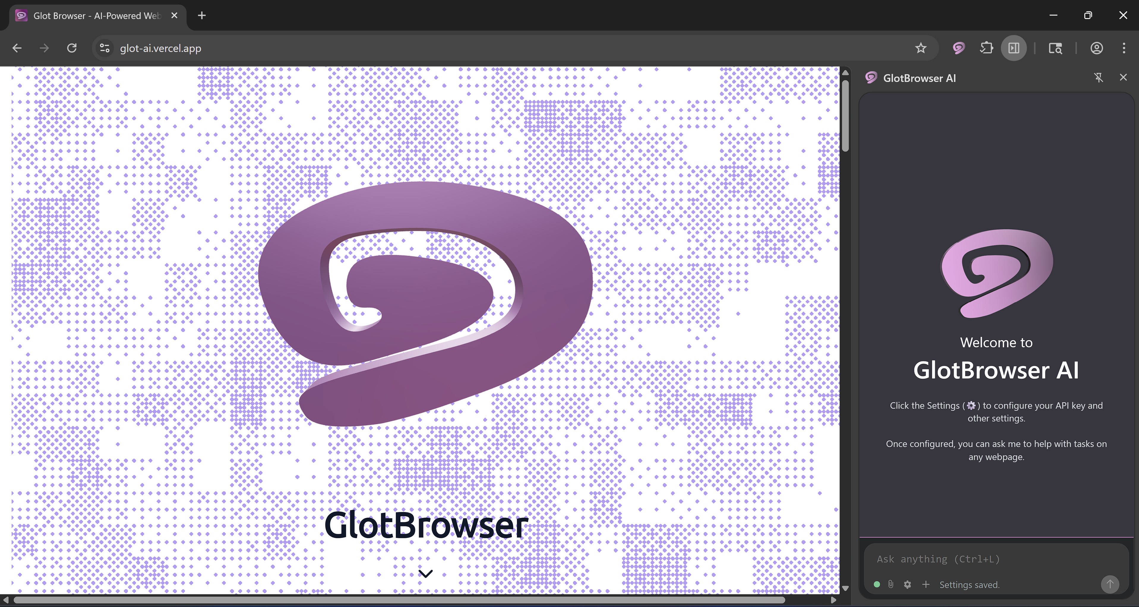 Glot Browser screenshot