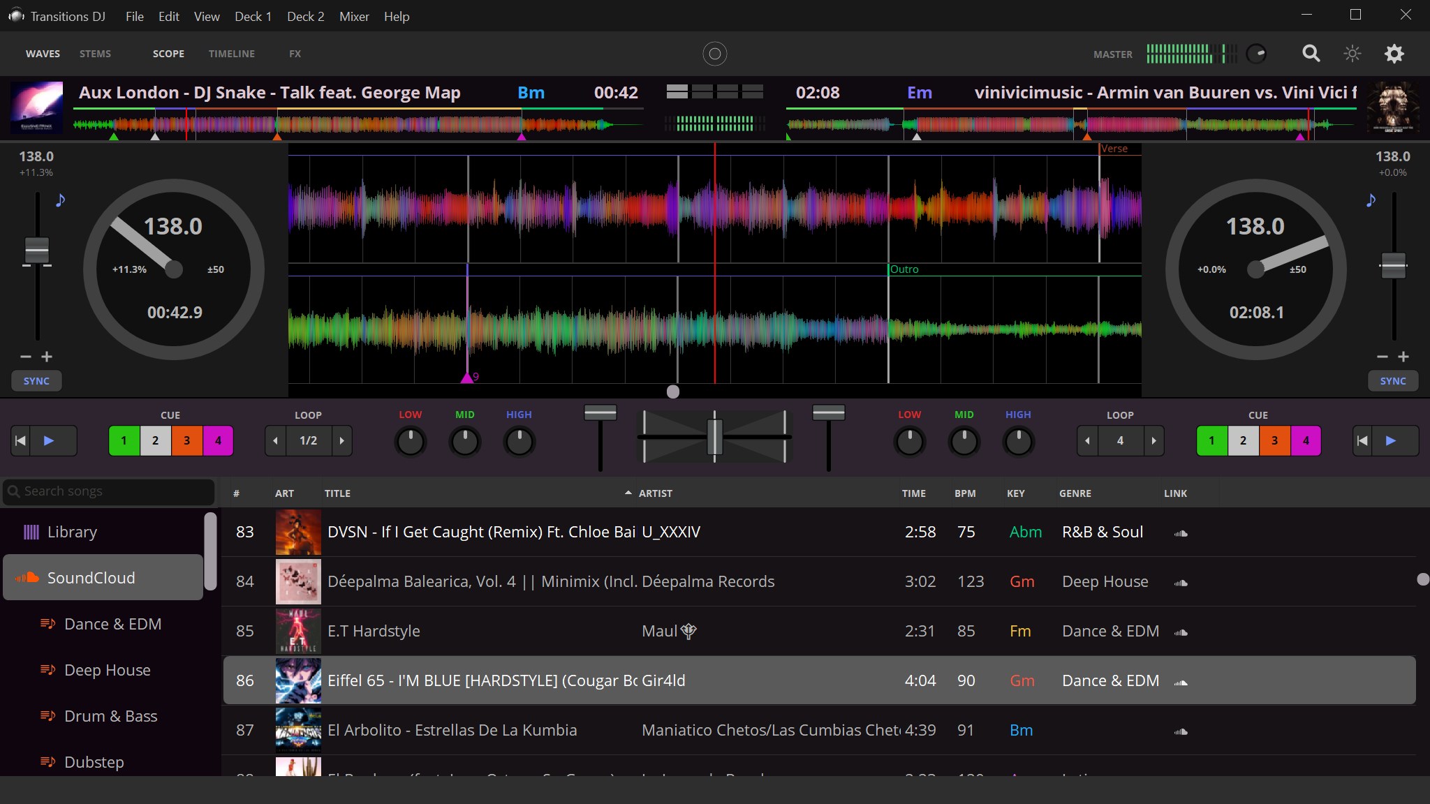 Transitions DJ screenshot