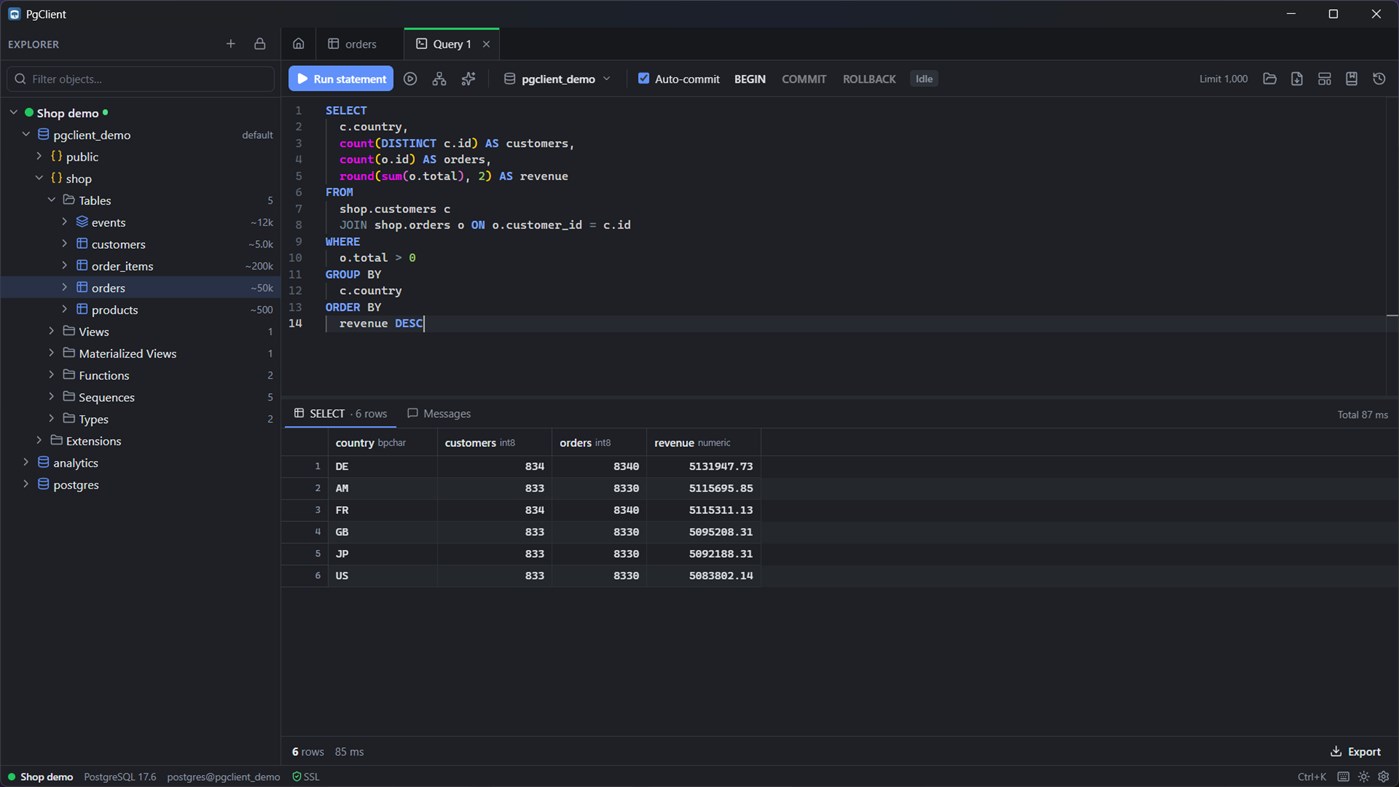 #1. PgClient (Windows) Af: GegsPapyan